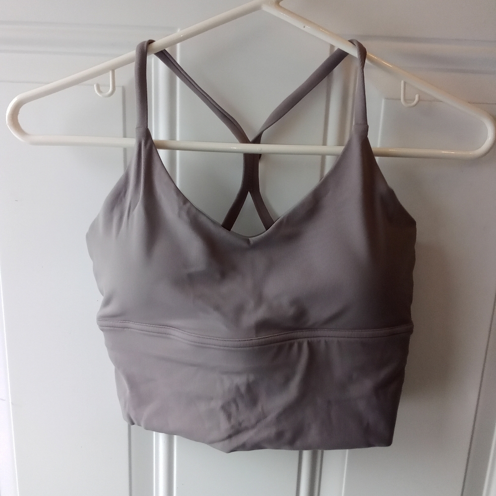Women's Sports Bra X Back V Neck Yoga Fitness Elastic Arm Spaghetti Straps